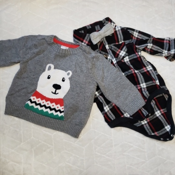 Carter's & Old Navy | Baby Boy Outfit sz 3-6 mos - Picture 1 of 3